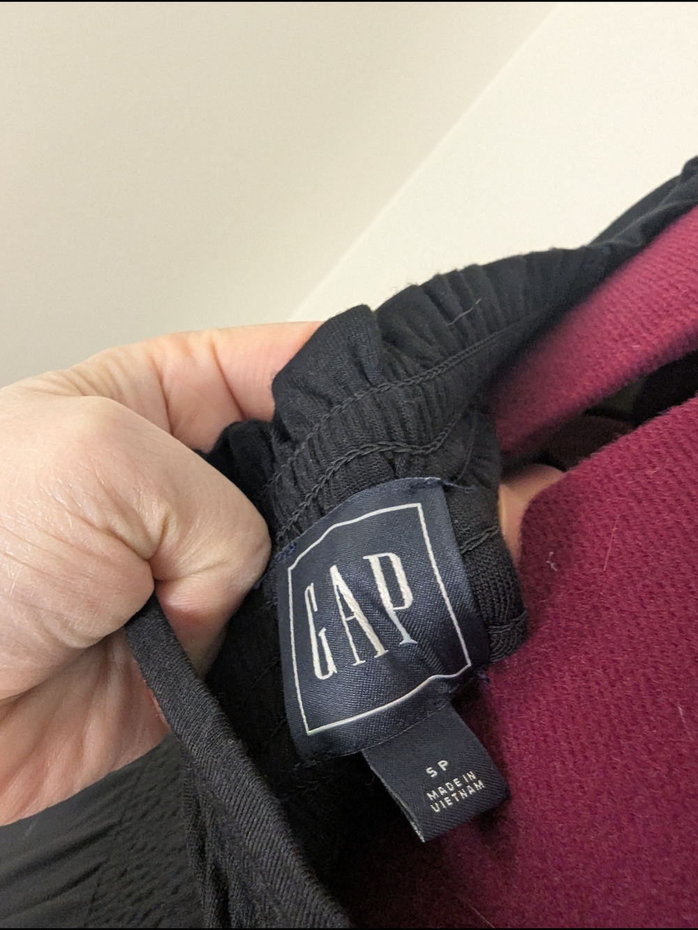 GAP Black Smocked Square-Neck Mini Dress - Picture 2 of 5